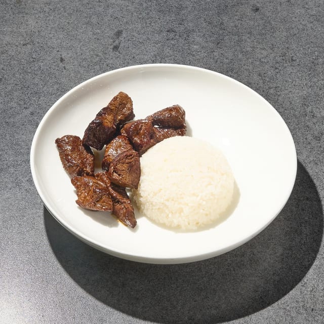 Steak and Jasmine Rice.