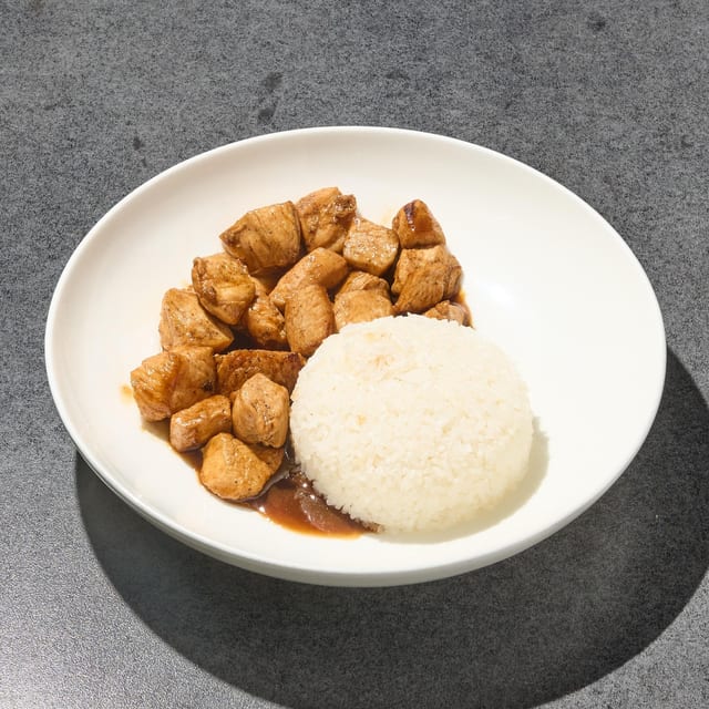 Chicken and Jasmine Rice.